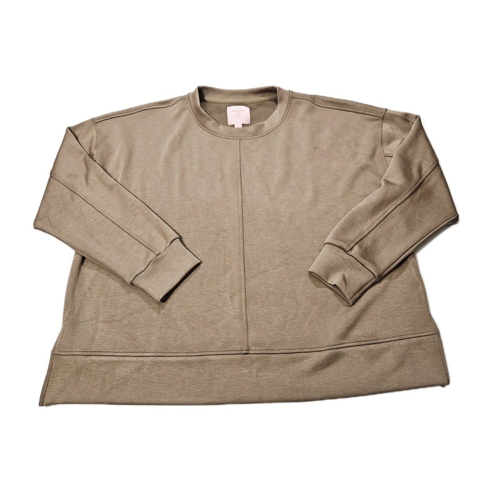 Match Fit Women's Size Large Beige Soft Stretch Fit Pullover